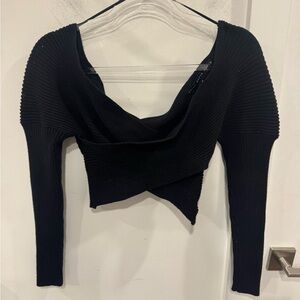 HYFVE Black Ribbed Knit Top